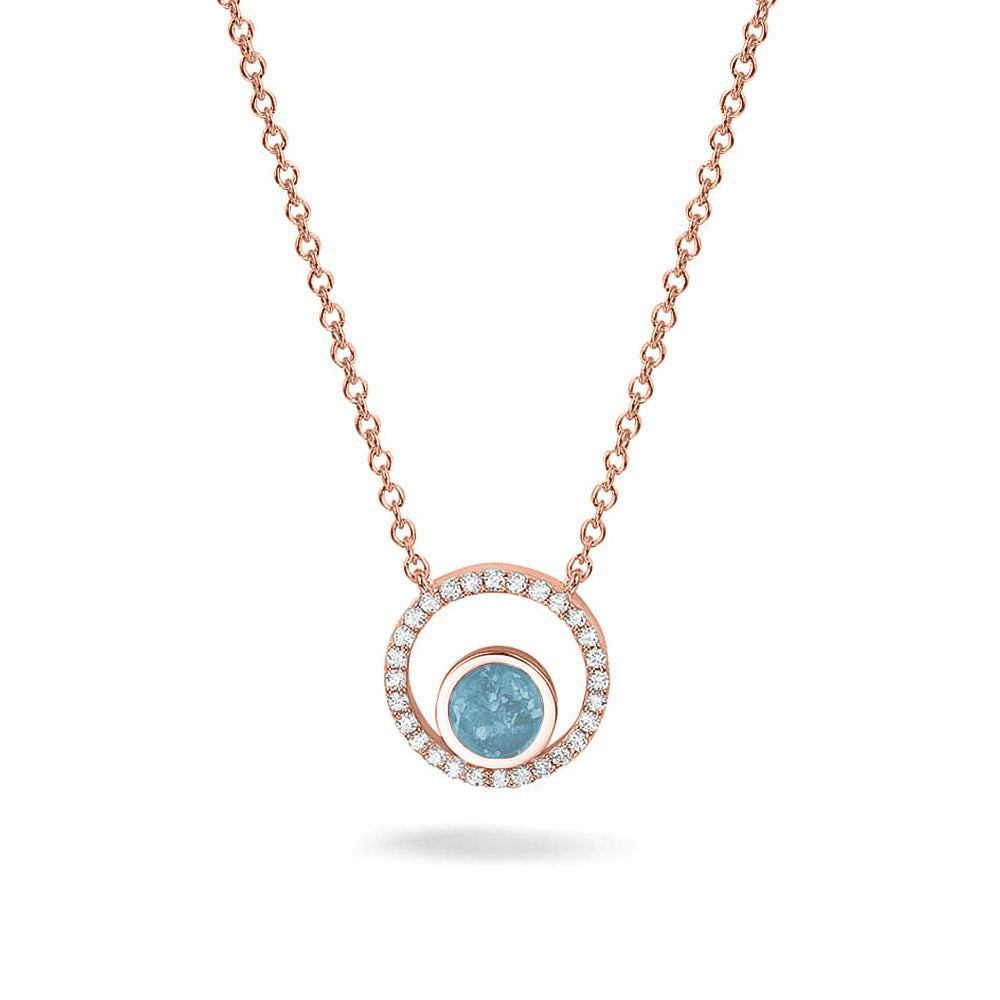 Ashanger, gedenksieraad, waar as en haar in verwerkt wordt. Baby