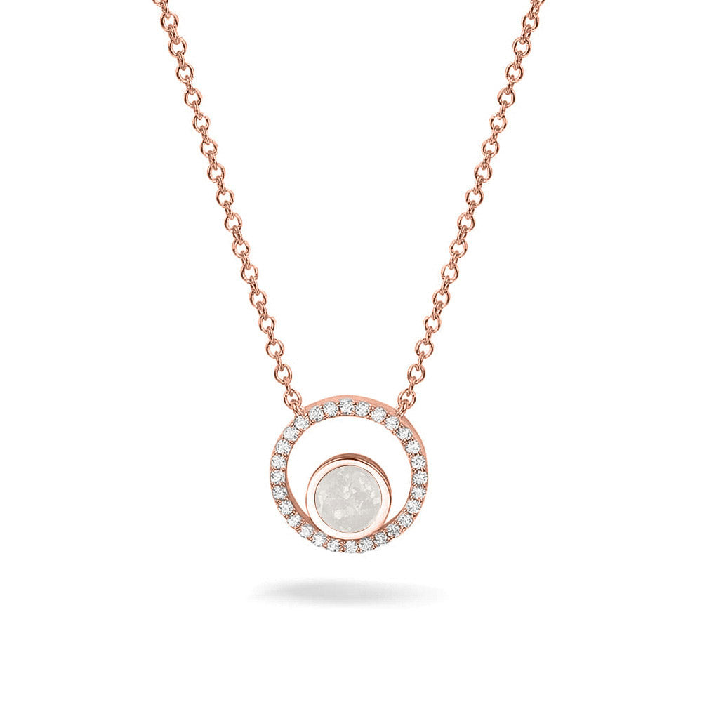 Ashanger, gedenksieraad, waar as en haar in verwerkt wordt. White