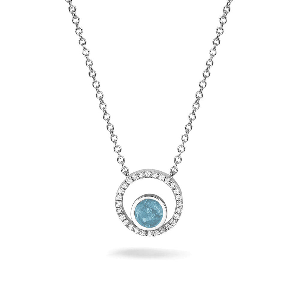 Ashanger, gedenksieraad, waar as en haar in verwerkt wordt. Baby