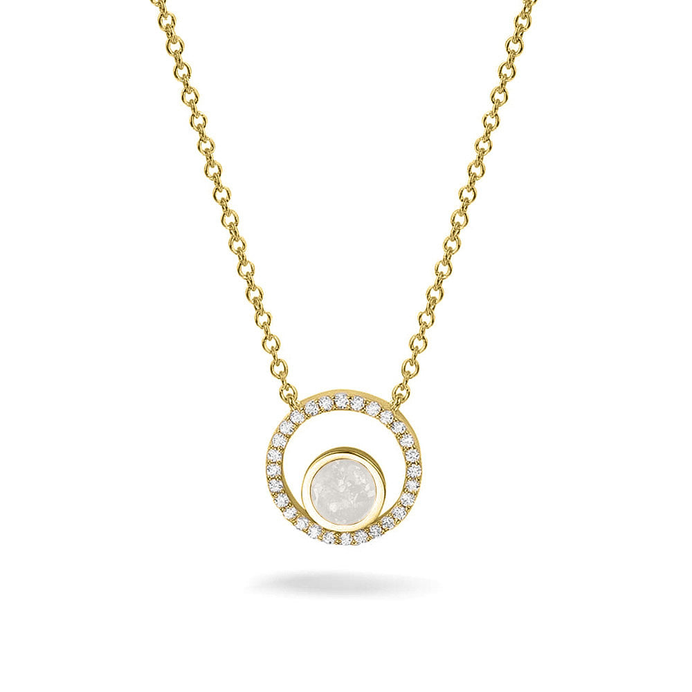 Ashanger, gedenksieraad, waar as en haar in verwerkt wordt. White