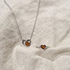 Ashanger hart, gedenksieraad, waar as en haar in verwerkt wordt.alle