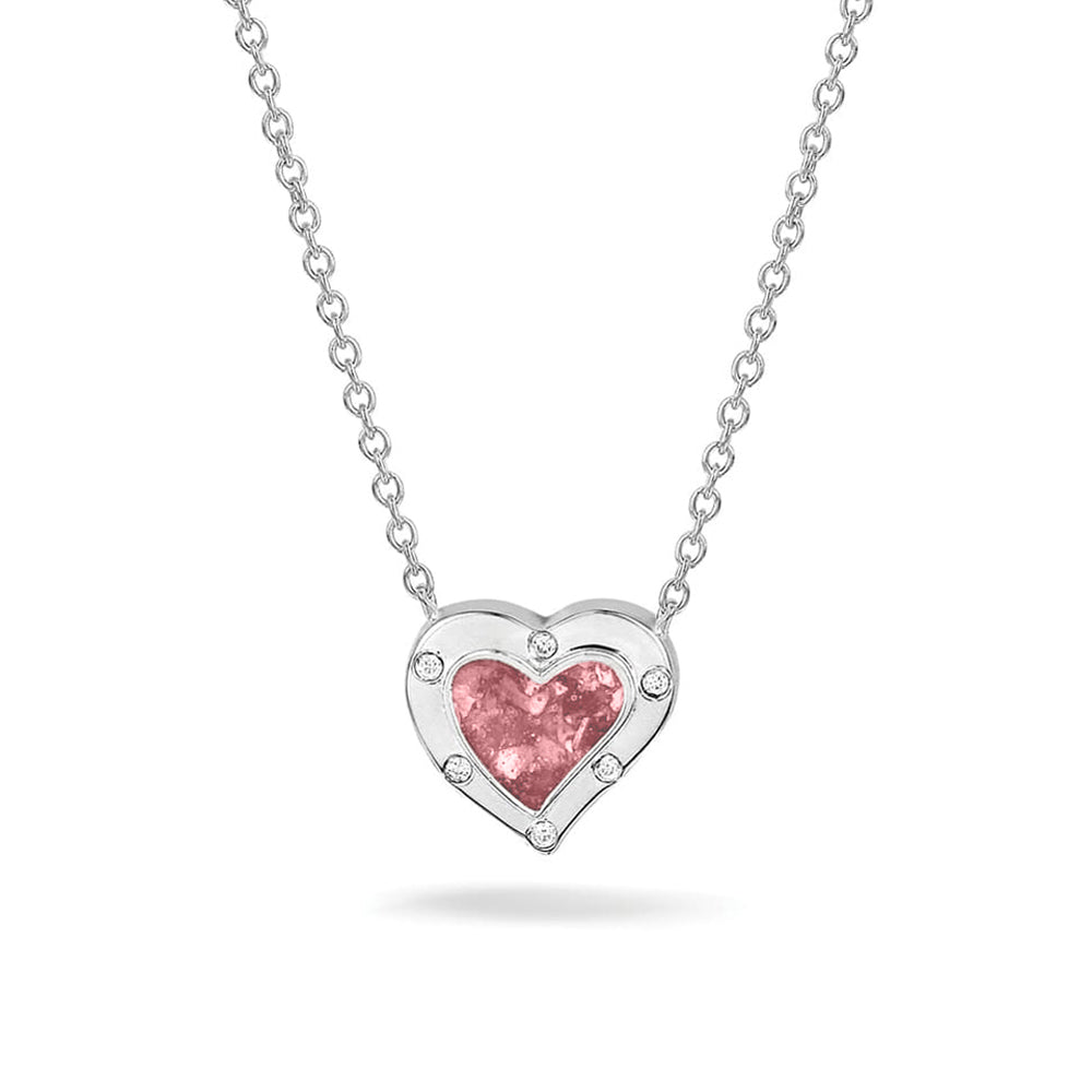 Ashanger hart, gedenksieraad, waar as en haar in verwerkt wordt. soft