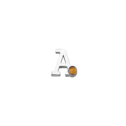 Initiaal/letter ashanger, gedenksieraden. Gold