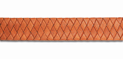 Lederen armband voorzien van as of haar in sluiting in zilver of goud