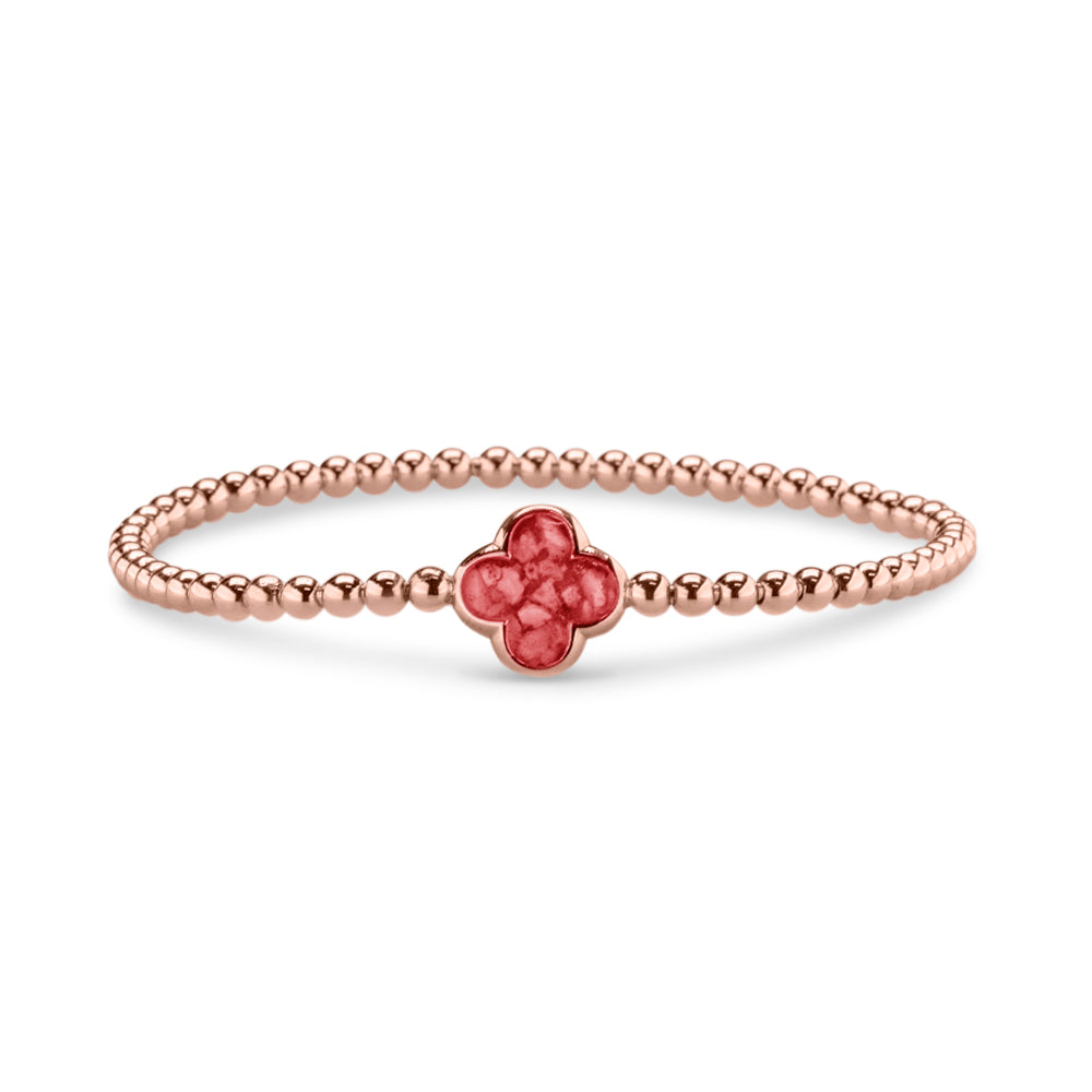 Flexibele as armband met compartiment voor as of haar, gedenksieraden. Red