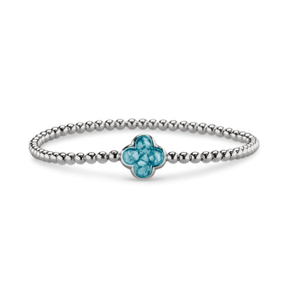 Flexibele as armband met compartiment voor as of haar, gedenksieraden. Baby