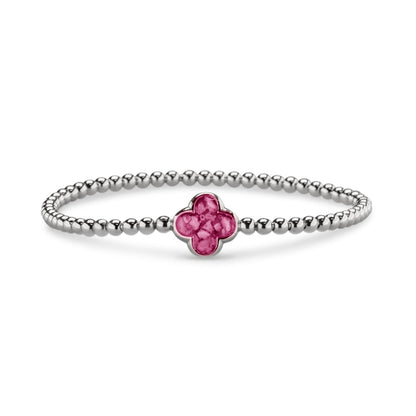 Flexibele as armband met compartiment voor as of haar, gedenksieraden. Fluo