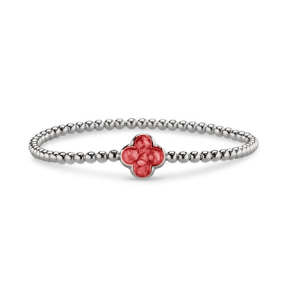Flexibele as armband met compartiment voor as of haar, gedenksieraden. Red