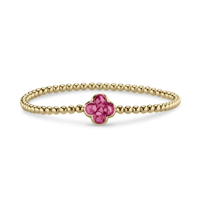 Flexibele as armband met compartiment voor as of haar, gedenksieraden. Fluo