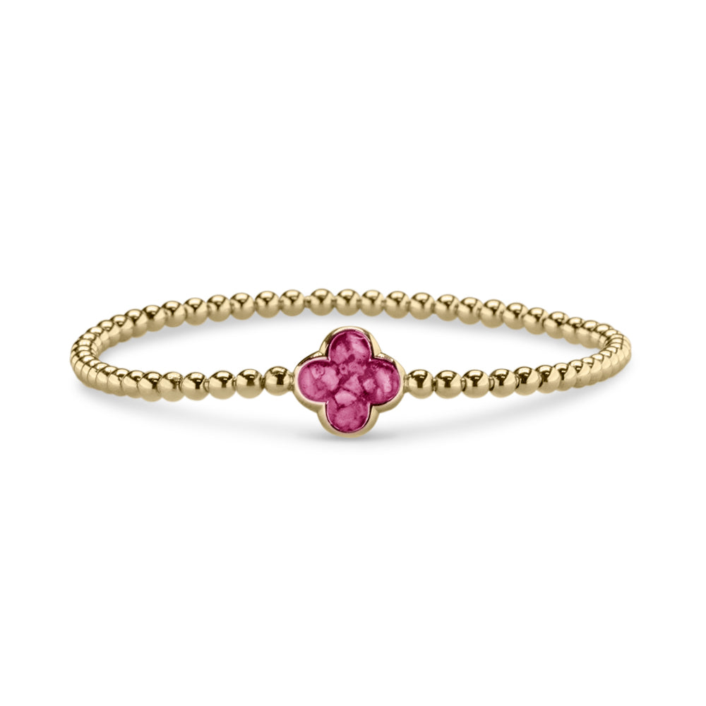 Flexibele as armband met compartiment voor as of haar, gedenksieraden. Fluo