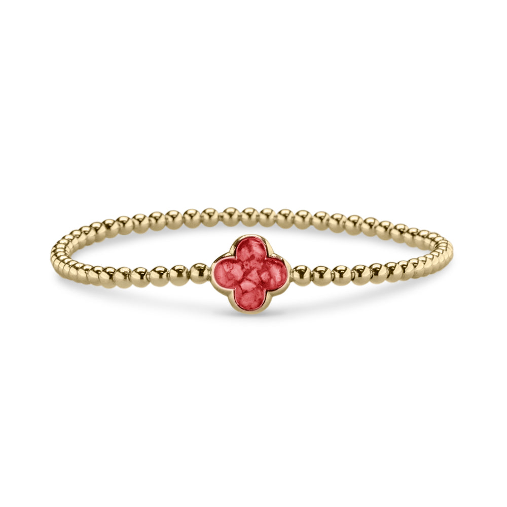 Flexibele as armband met compartiment voor as of haar, gedenksieraden. Red