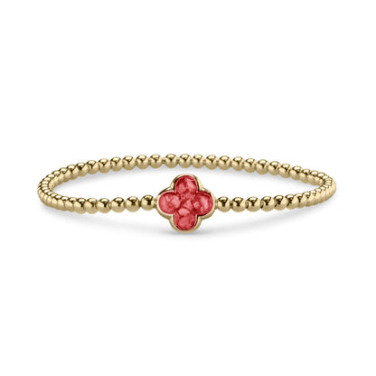 Flexibele as armband met compartiment voor as of haar, gedenksieraden. Red