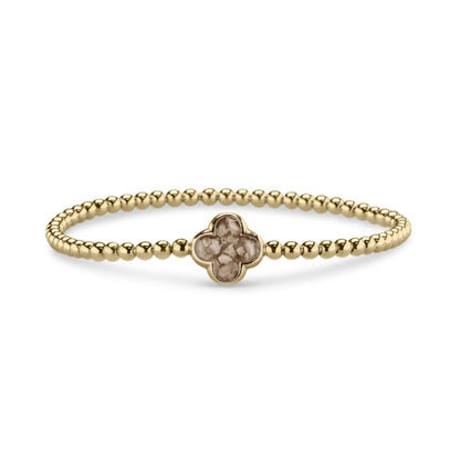 Flexibele as armband met compartiment voor as of haar, gedenksieraden. Transparent