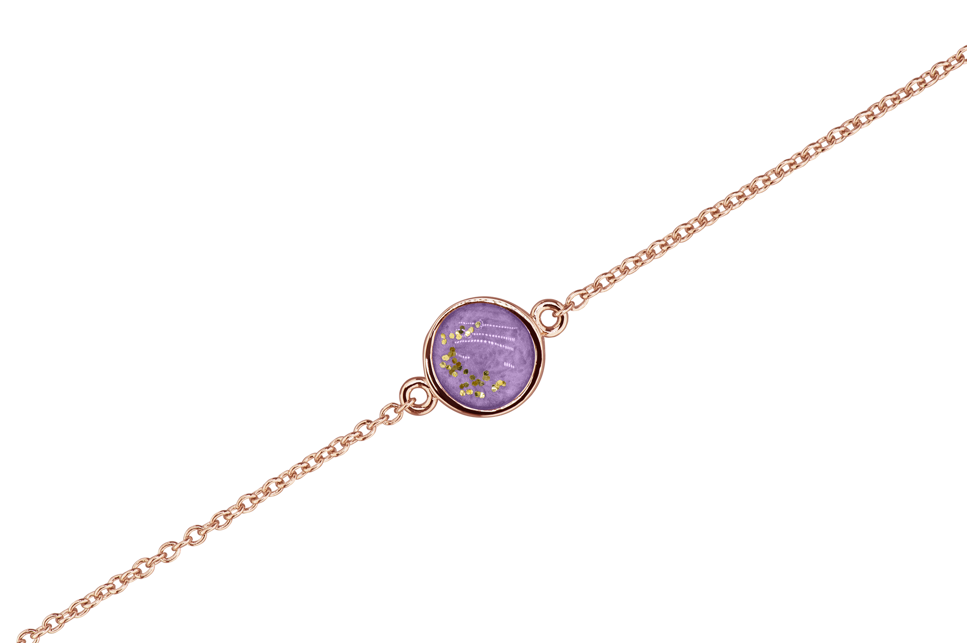 As armband met rondje als compartiment in het midden aan de voorzijde. Purple