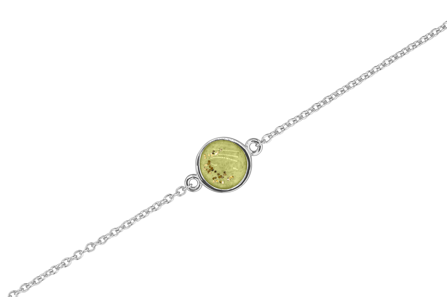 As armband met rondje als compartiment in het midden aan de voorzijde. Olive