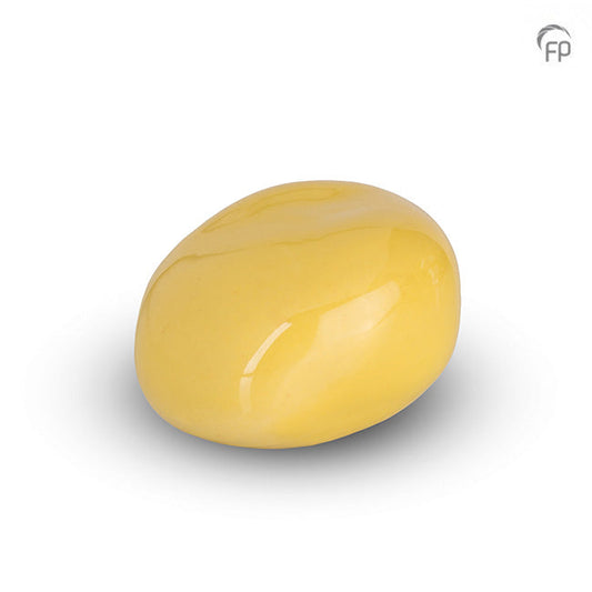 Deze keramische knuffelkeitjes worden op ambachtelijke wijze vervaardigd, waardoor geen enkel keitje hetzelfde is en voorzien van een bijzondere laklaag. 