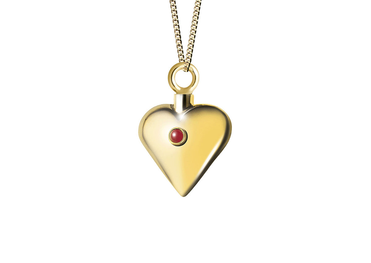 Assieraad hart is geschikt om as en ook haar in te verwerken