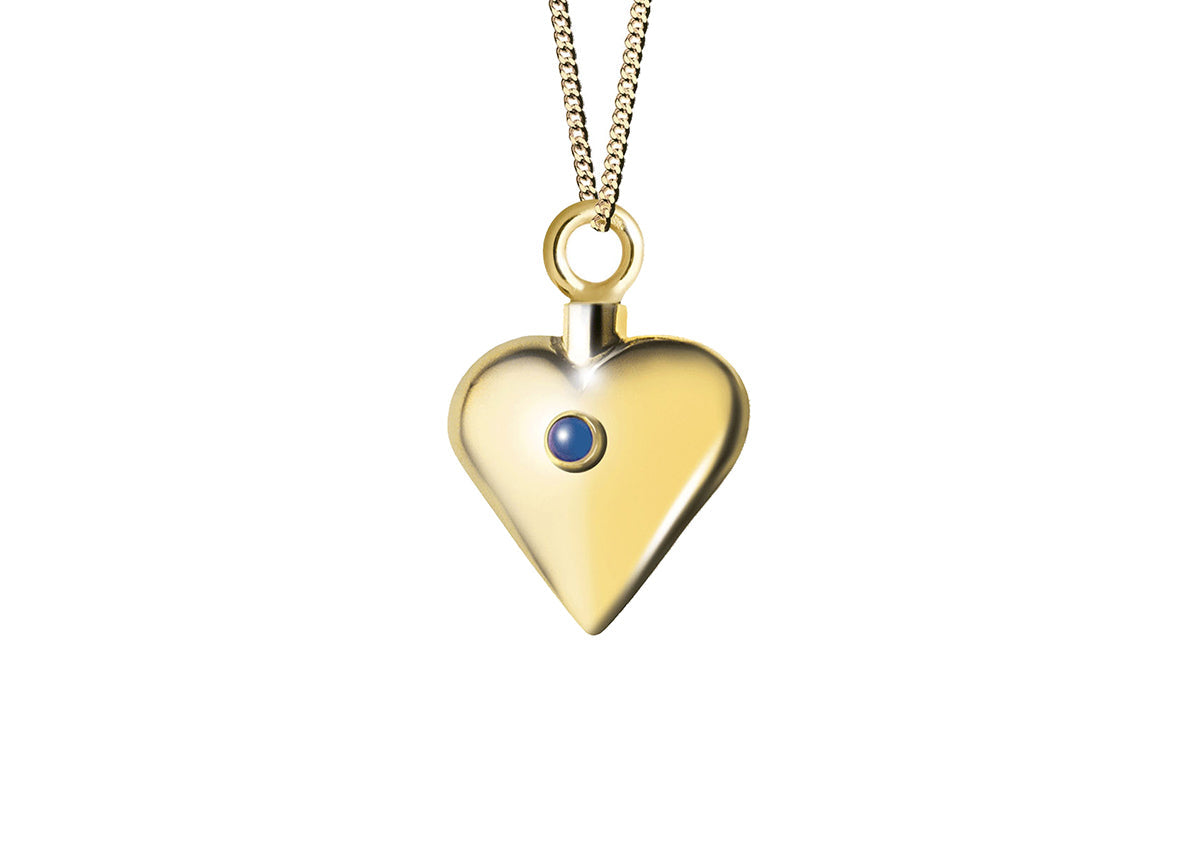 Assieraad hart is geschikt om as en ook haar in te verwerken