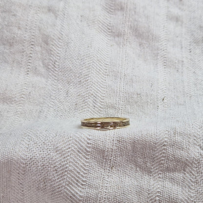 Gedenksieraad, ring 3 mm rondom zichtbaar gevuld met as of haar. De asring is leverbaar in zilver en in geelgoud/witgoud en roségoud.  Alle