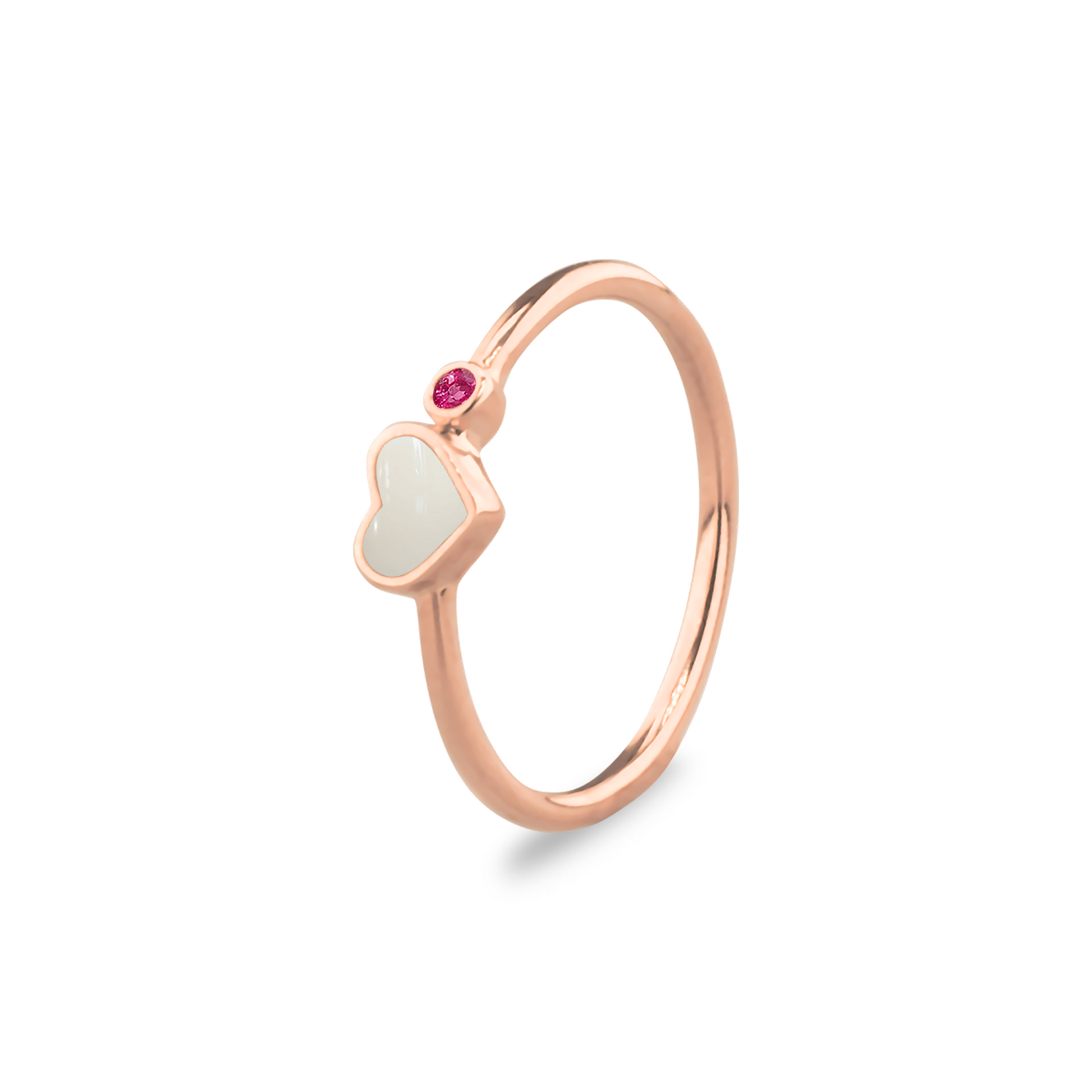 Gedenksieraad waarin een geboortesteen geplaatst wordt naar keuze. Het hartje van 6 mm wordt zichtbaar gevuld met as,haar of moedermelk. Juli