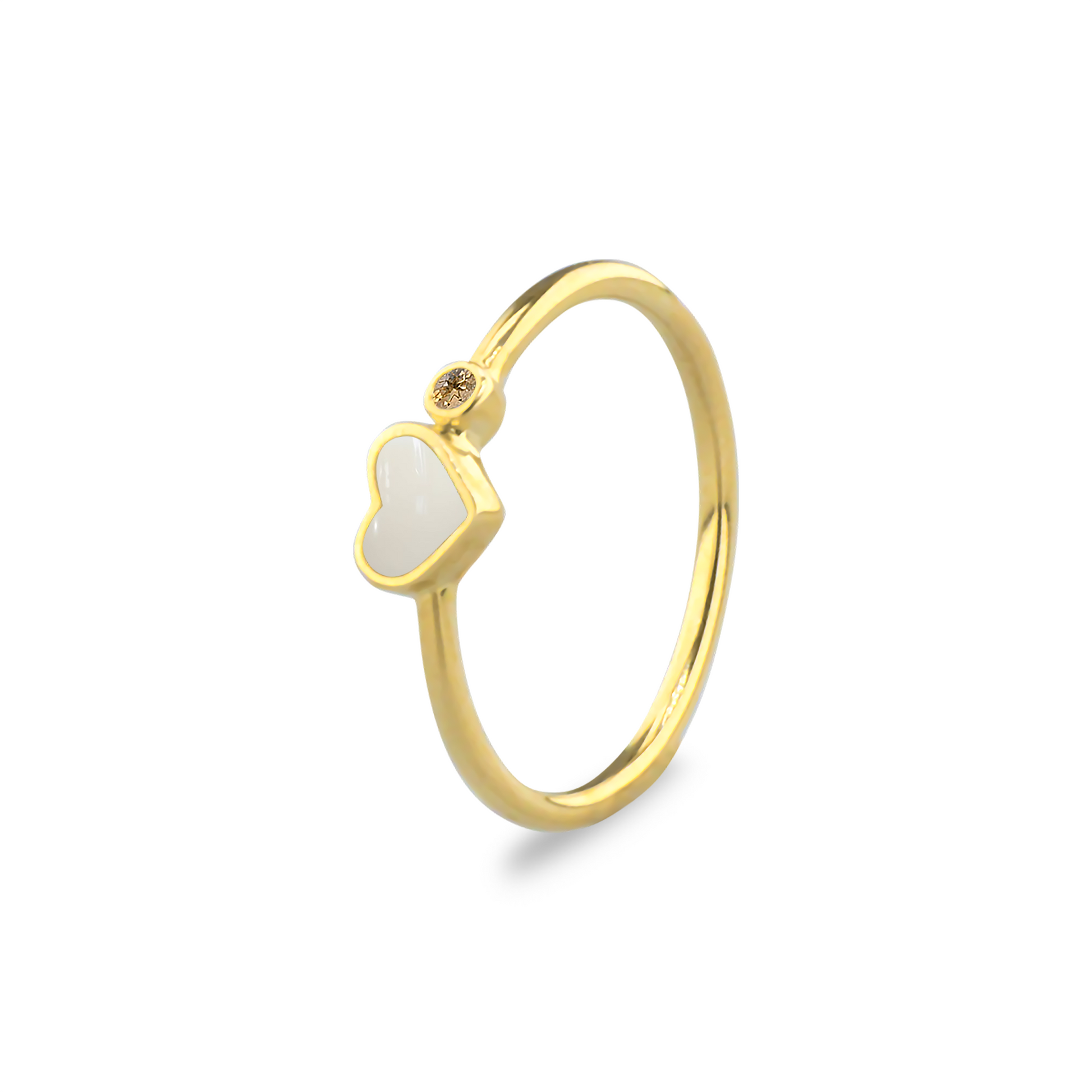 Gedenksieraad waarin een geboortesteen geplaatst wordt naar keuze. Het hartje van 6 mm wordt zichtbaar gevuld met as,haar of moedermelk. November