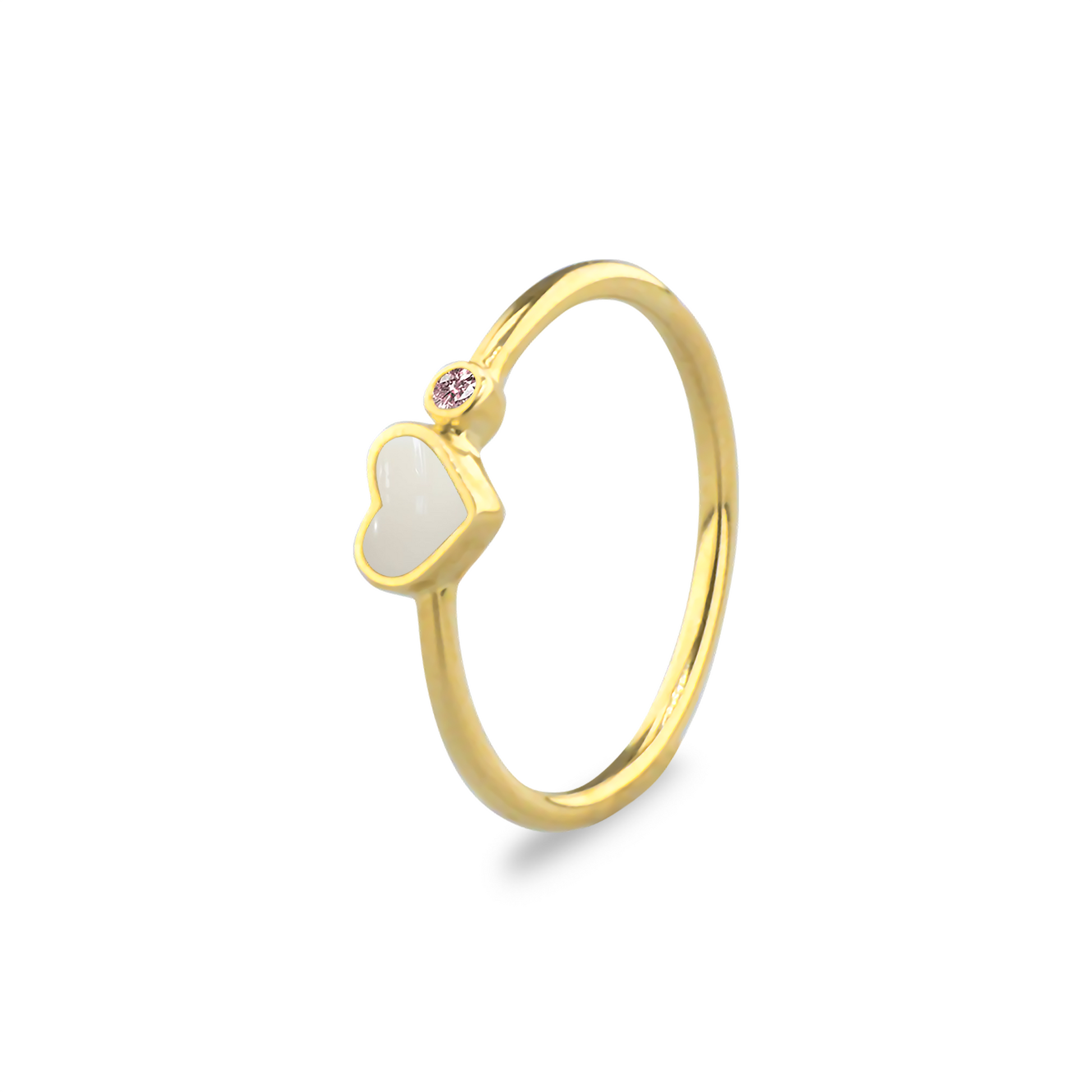 Gedenksieraad waarin een geboortesteen geplaatst wordt naar keuze. Het hartje van 6 mm wordt zichtbaar gevuld met as,haar of moedermelk. Oktober