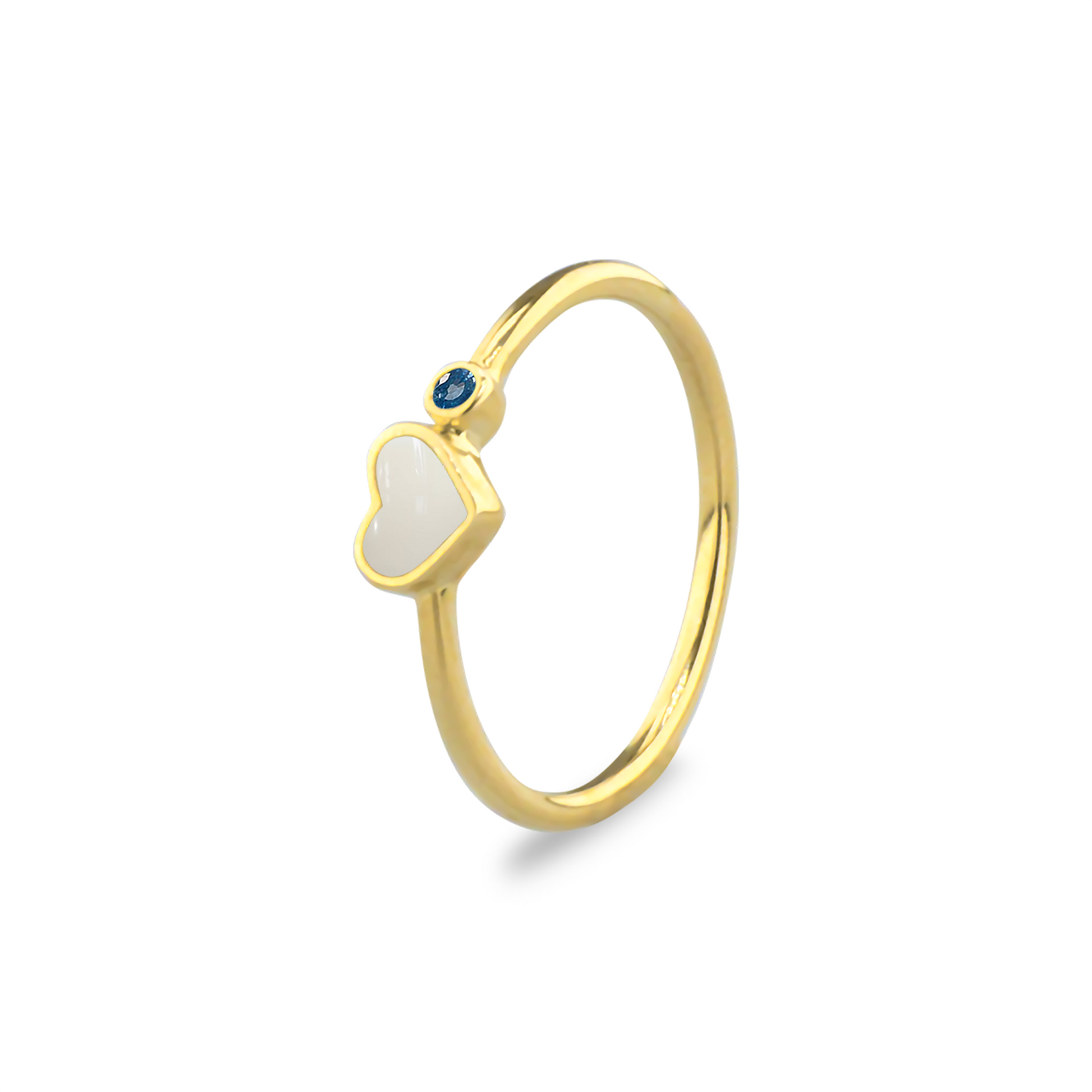 Gedenksieraad waarin een geboortesteen geplaatst wordt naar keuze. Het hartje van 6 mm wordt zichtbaar gevuld met as,haar of moedermelk. September