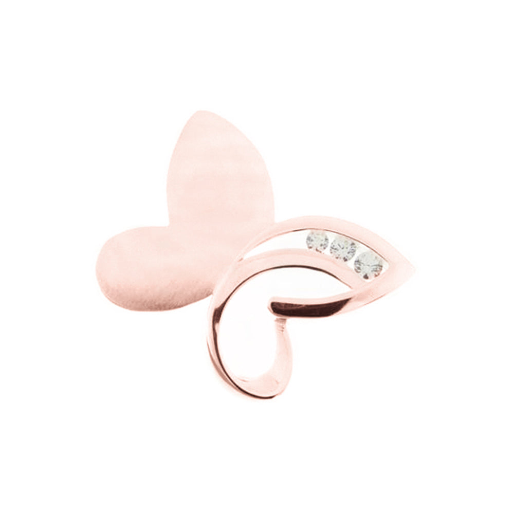 Ashanger vlinder, gedenksieraad, waar as en haar in verwerkt wordt