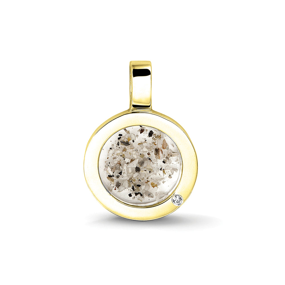 Ashanger rond, gedenksieraad, waar as en haar in verwerkt wordt