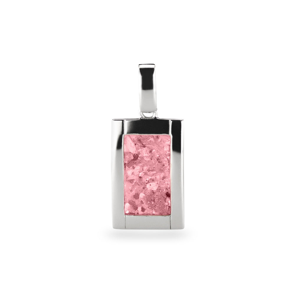 Ashanger rechthoekig, gedenksieraad, waar as en haar in verwerkt wordt. Soft