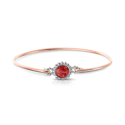 Roségouden as armband met as, haar of moedermelk. Red