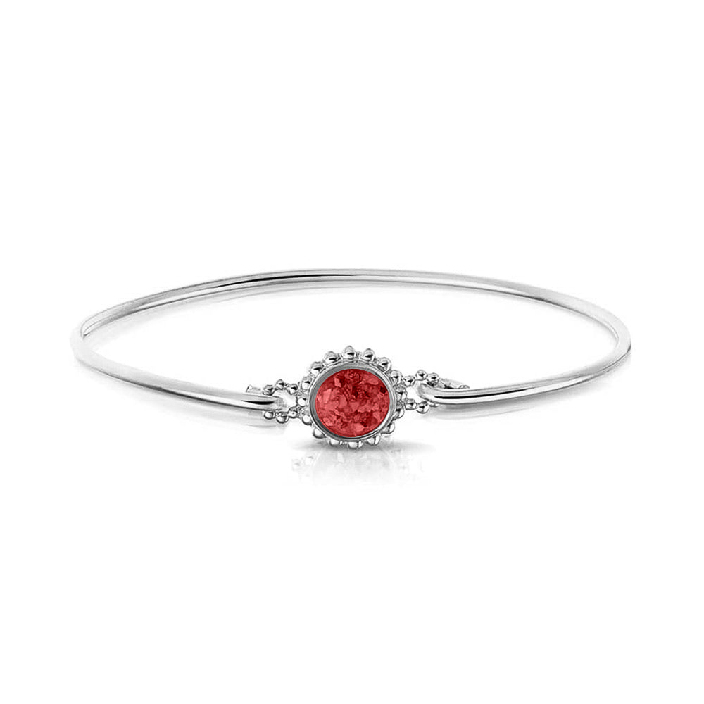 Roségouden as armband met as, haar of moedermelk. Red