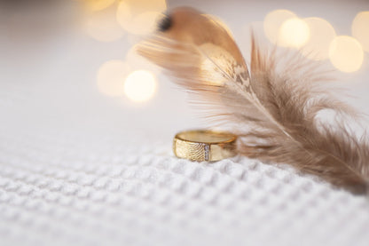 Ring met vingerafdruk