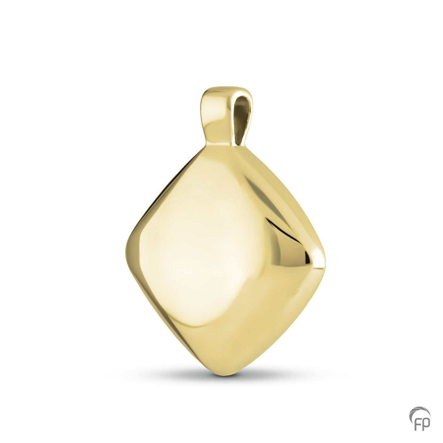 Asanger in ruitvorm, de ashangers uit deze collectie gedenksieraden zijn eenvoudig zelf te vullen en te bestellen in zilver, geelgoud en witgoud