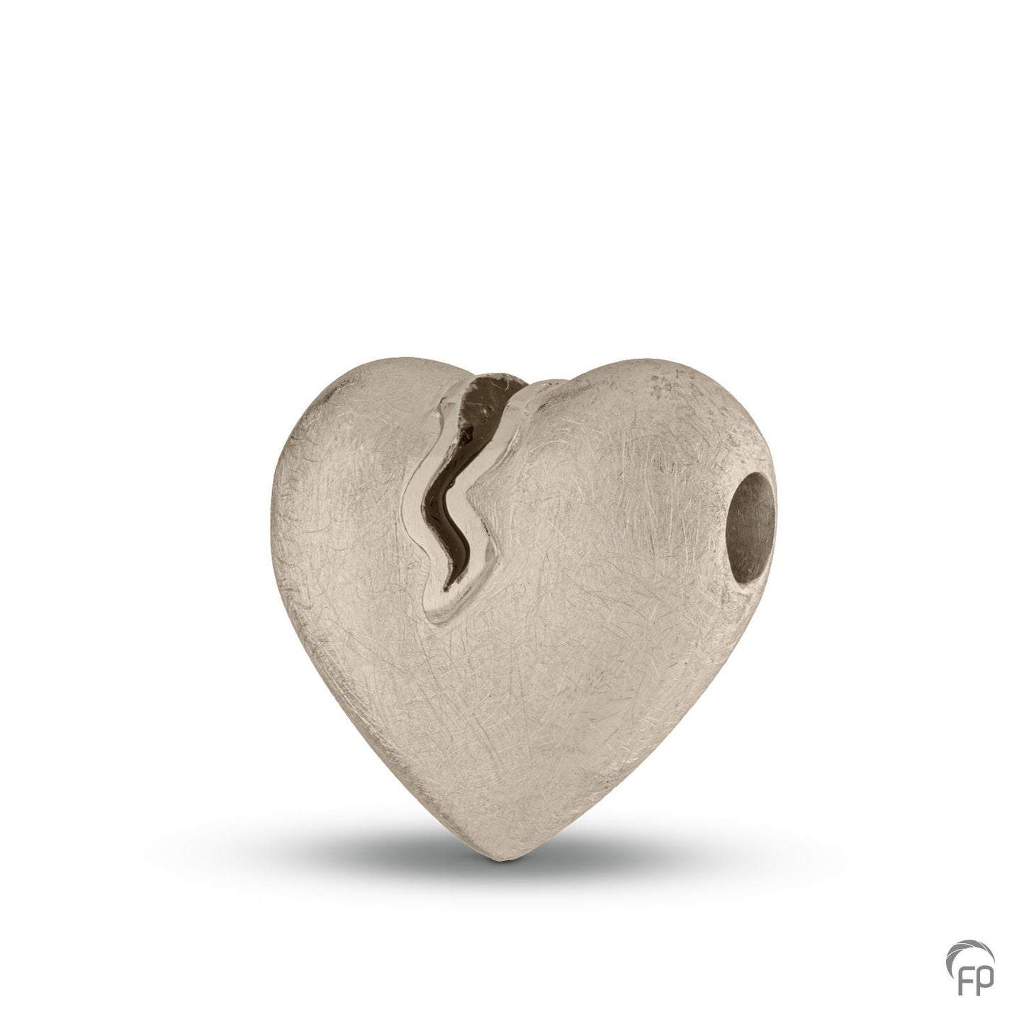 Hanger in hartvorm,de ashangers uit deze collectie gedenksieraden zijn eenvoudig zelf te vullen en te bestellen in zilver, geelgoud en witgoud