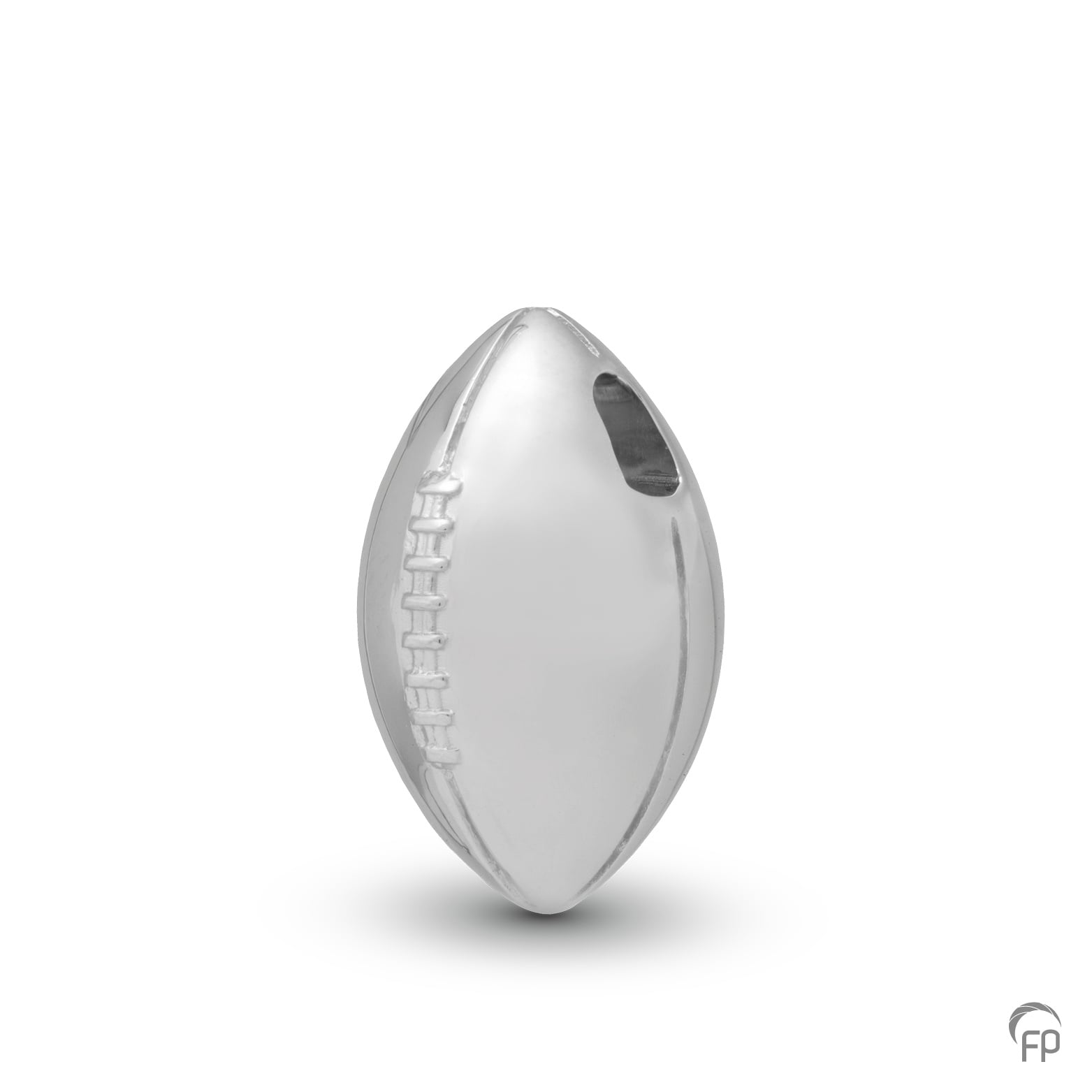American Football ashanger uit deze sport collectie gedenksieraden is eenvoudig zelf te vullen en te bestellen in zilver, geelgoud en witgoud