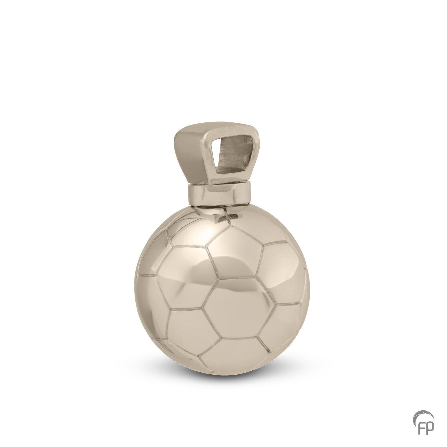 Voetbal ashanger uit deze sport collectie gedenksieraden is eenvoudig zelf te vullen en te bestellen in zilver, geelgoud en witgoud