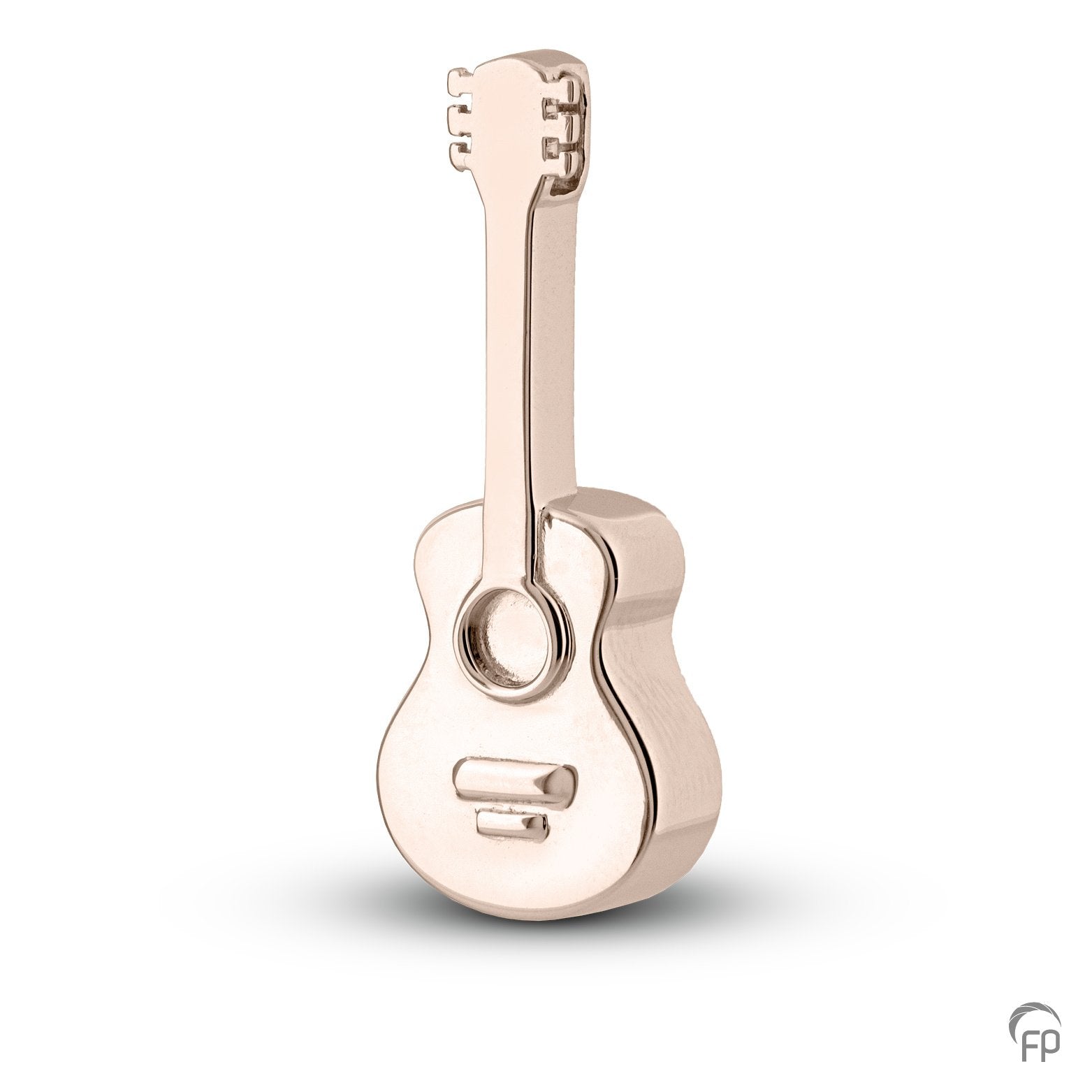 Gitaar ashanger uit deze muziek collectie gedenksieraden is eenvoudig zelf te vullen en te bestellen in zilver, geelgoud en witgoud