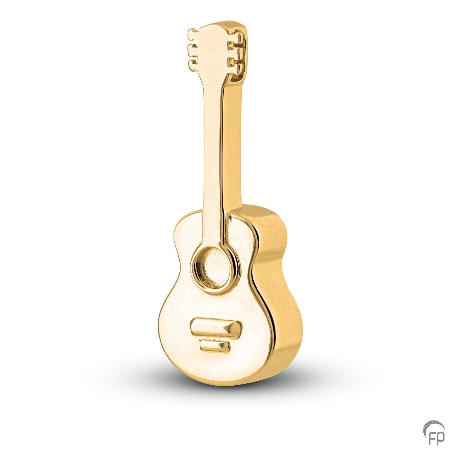 Gitaar ashanger uit deze muziek collectie gedenksieraden is eenvoudig zelf te vullen en te bestellen in zilver, geelgoud en witgoud