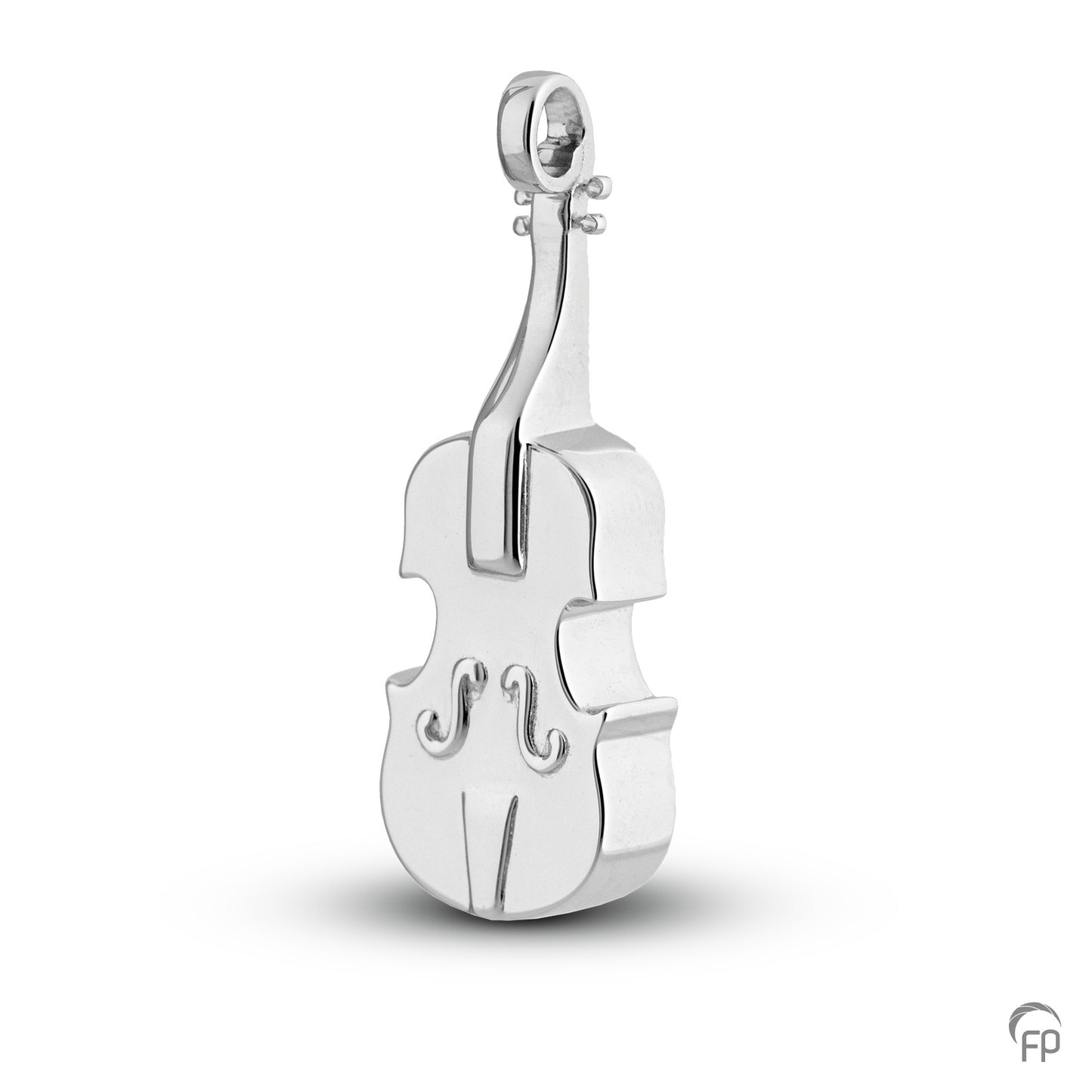 Viool ashanger uit deze muziek collectie gedenksieraden is eenvoudig zelf te vullen en te bestellen in zilver, geelgoud en witgoud