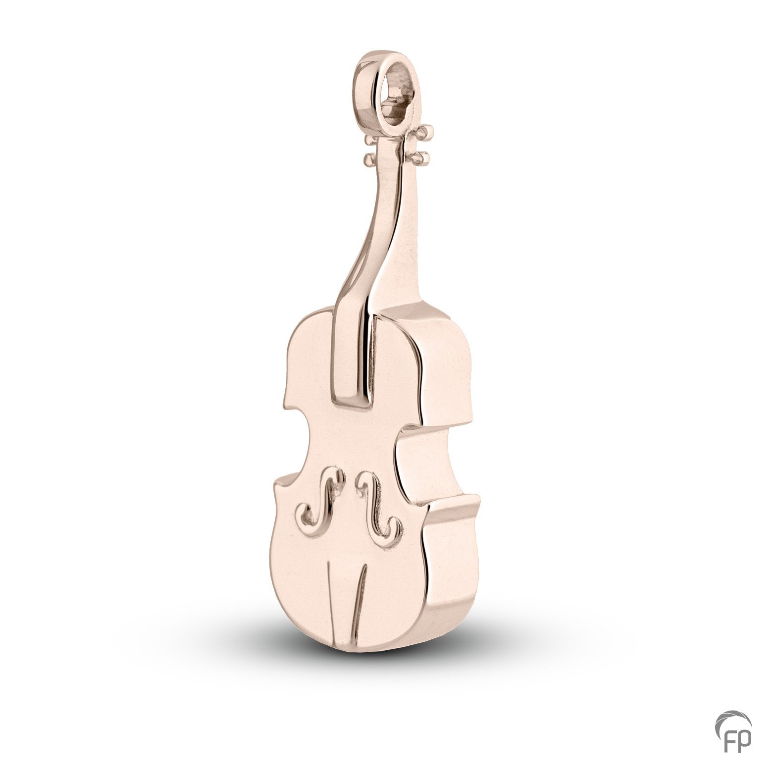 Viool ashanger uit deze muziek collectie gedenksieraden is eenvoudig zelf te vullen en te bestellen in zilver, geelgoud en witgoud