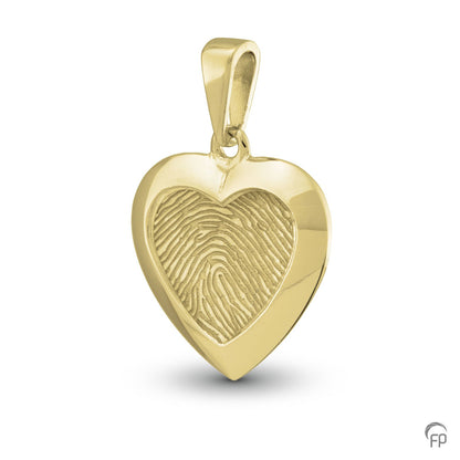 Hanger hart met vingerafdruk