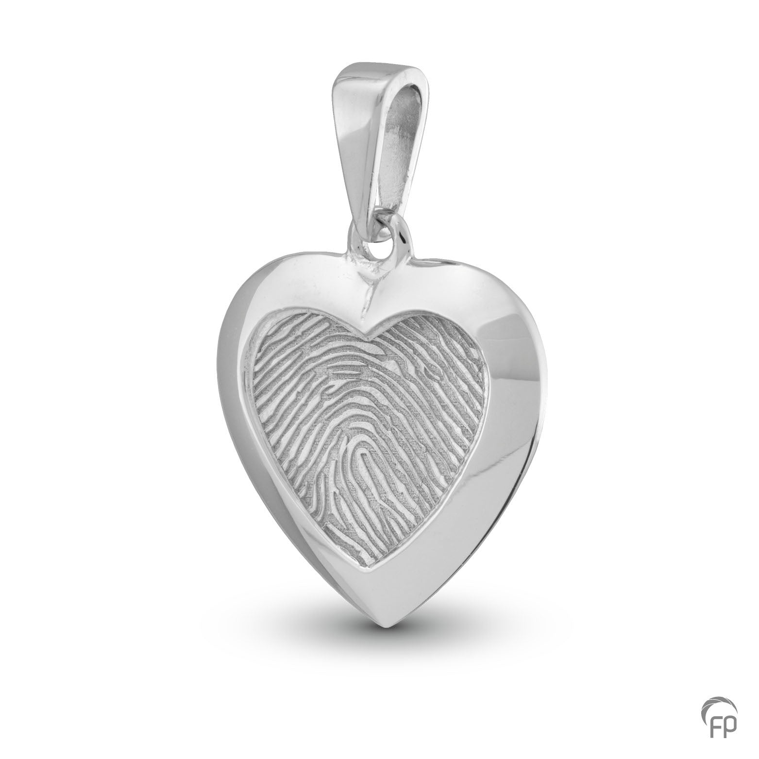 Hanger hart met vingerafdruk