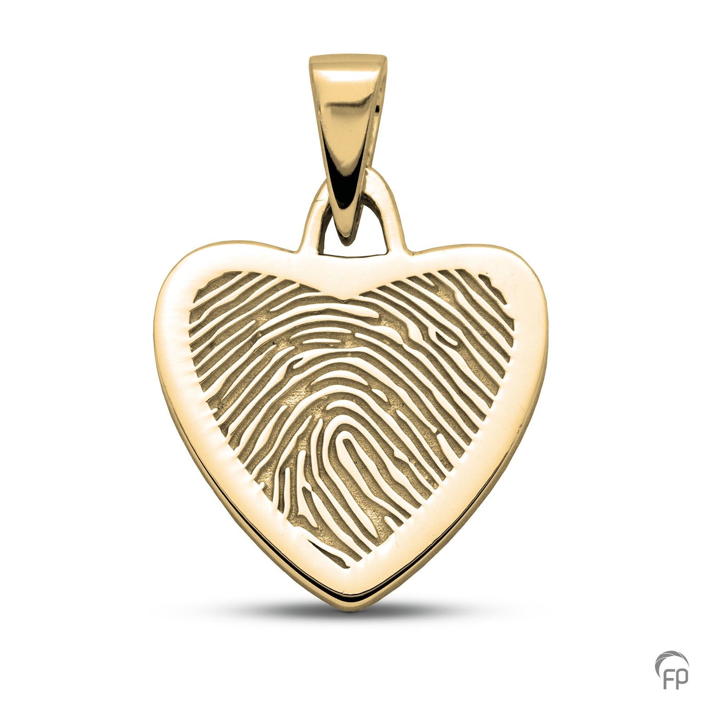 Hanger hart met vingerafdruk als herinneringssieraad