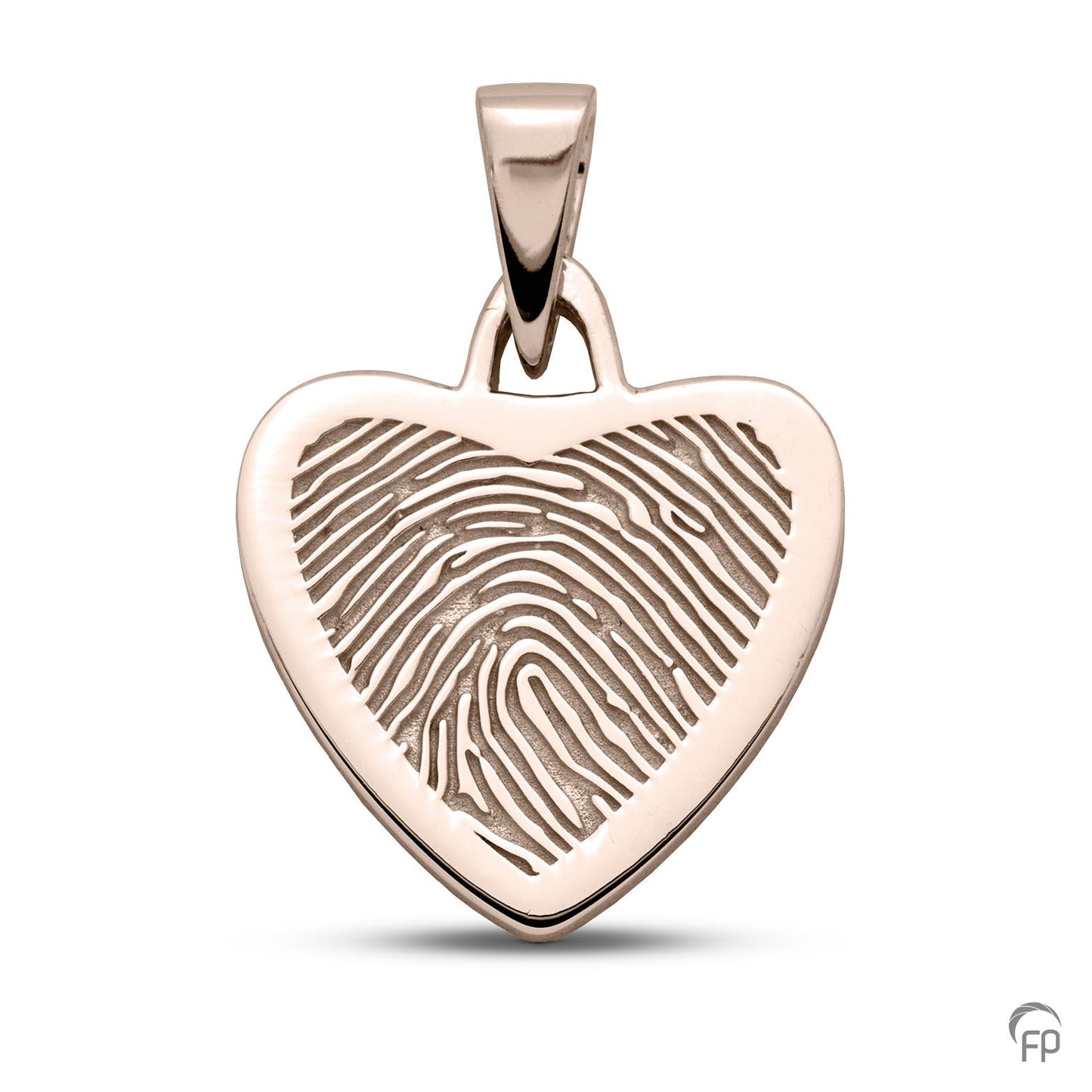 Hanger hart met vingerafdruk als herinneringssieraad