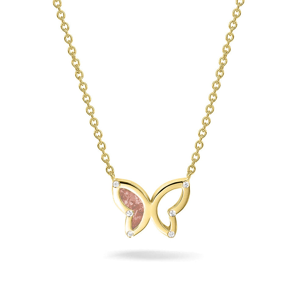 Ashanger vlinder, gedenksieraad, waar as en haar in verwerkt wordt. blush